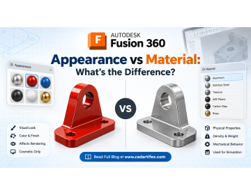Fusion 360 Appearance vs Material: What’s the Difference?